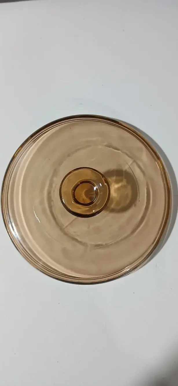 Vision Ware Corning Pyrex Replacement Lid Amber 6 Inches